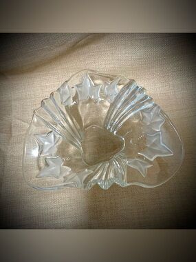 🔍 Mikasa Parisian Ivy Crystal Handkerchief Bowl | Frosted Ivy | Germany